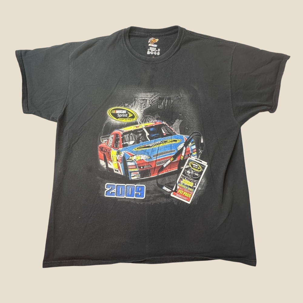 NASCAR T Shirt Mens 2XL 2009 Sprint Cup Series Black Racing Winner's Circle